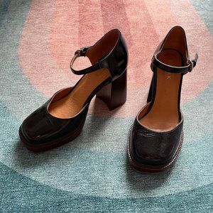 Jonak Platform Mary Janes with ankle strap